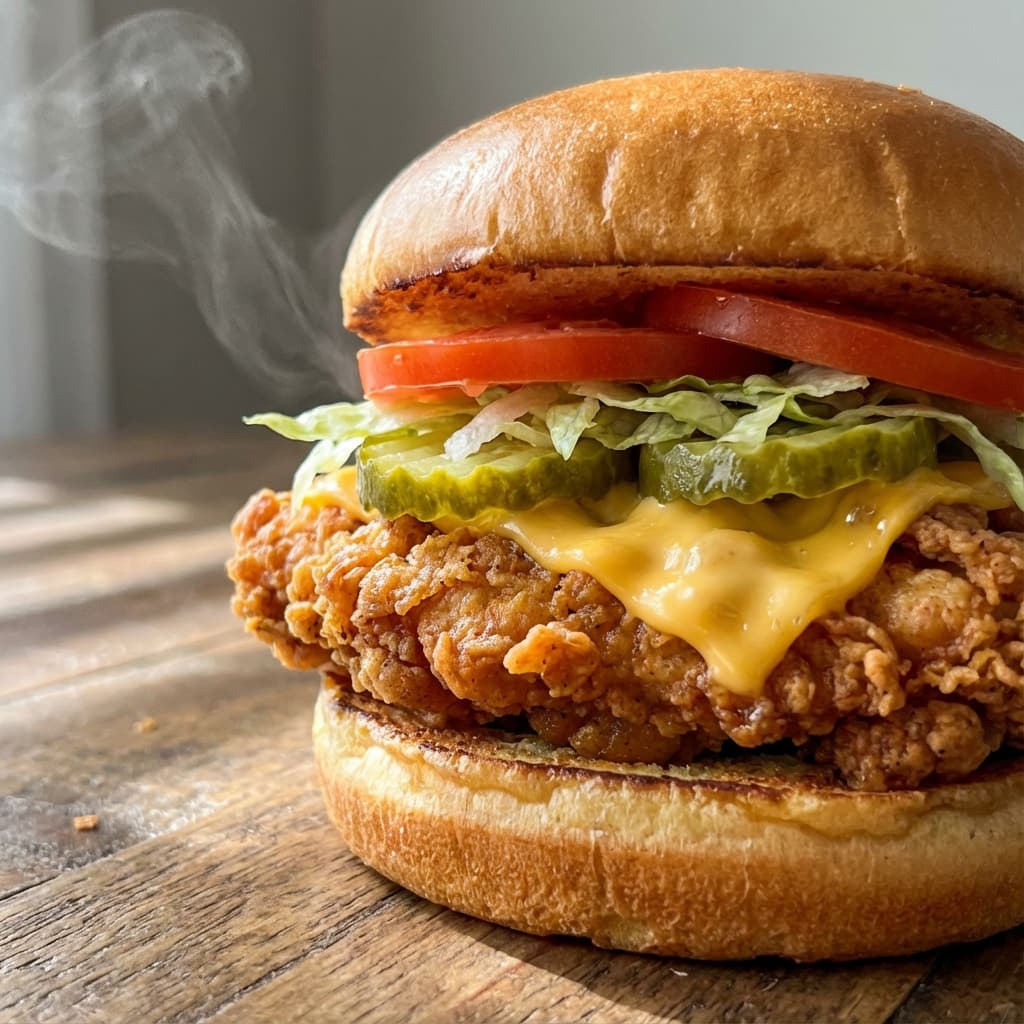Crispy chicken sandwich